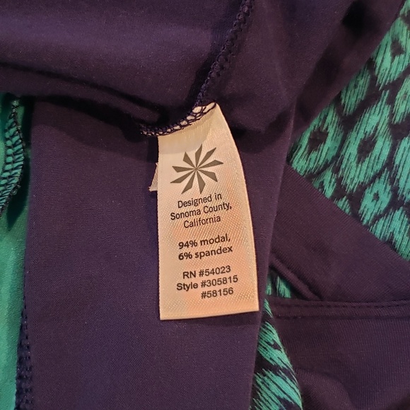 Athleta Faux Wrap Modal Dress Large - Picture 6 of 6